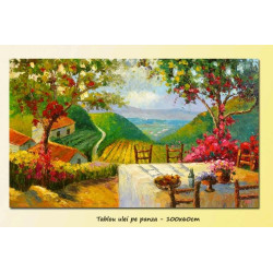 Tablou living - Acalmie - ulei pe panza 100x60cm
