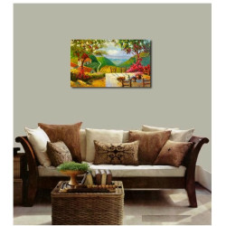 Tablou living - Acalmie - ulei pe panza 100x60cm