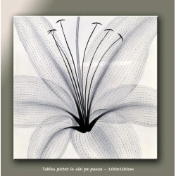 Tablou floral - Delicata (3) - ulei pe panza 100x100cm