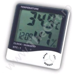 Ceas cu termometru si higrometru digital LCD