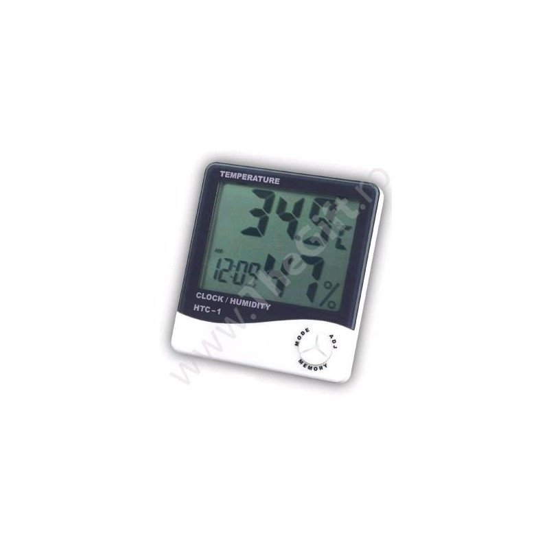 Ceas cu termometru si higrometru digital LCD