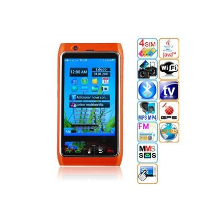 Telefon cu 4 SIM - X6