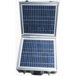 Valiza solara portabila cu acumulatori 220V si 12V