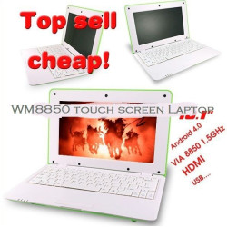 Laptop cu Android si touch screen WM8850