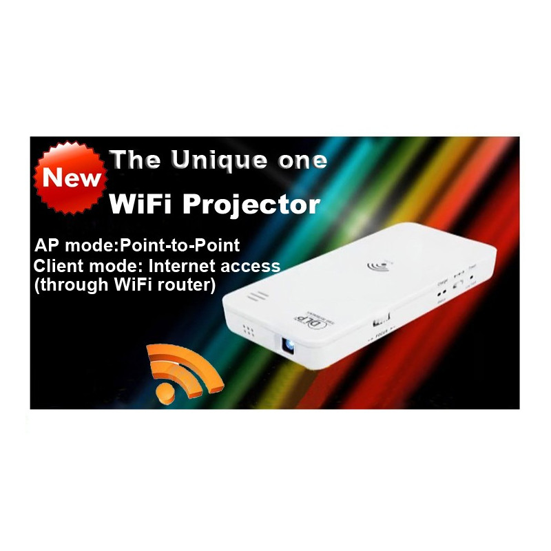 Miniproiector cu WiFi de buzunar HD