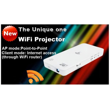 Miniproiector cu WiFi de buzunar HD