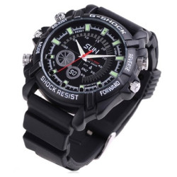 Ceas sport cu camera ascunsa si IR webcam/DVR