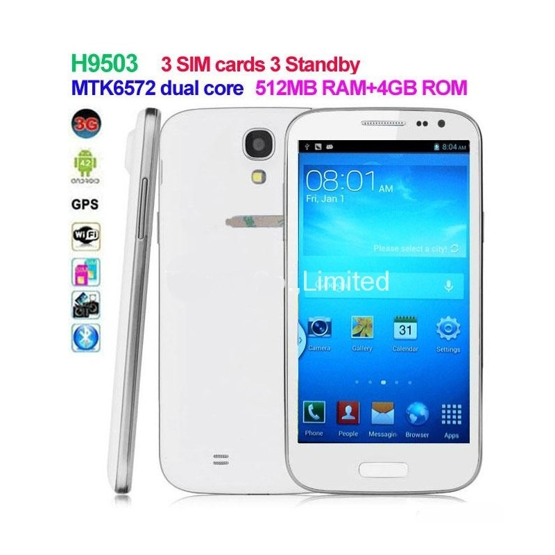 Telefon H9503 cu 3 SIM card - triple SIM