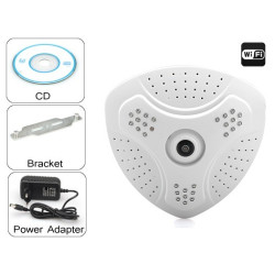Camera WiFi cu vedere 360 grade pe timp de noapte