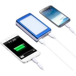 Power Bank solar 20000mAh cu Far si proiector