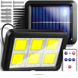 Pachet 4 Lămpi Solare COB cu Senzor de Mișcare + Cadou Surpriză 🎁