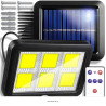 Pachet 4 Lămpi Solare COB cu Senzor de Mișcare + Cadou Surpriză 🎁