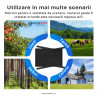 Router Wireless 4G SecureHomes, Suport Cartela SIM, cu Panou Solar 20W, Baterie 20100mAh, Acoperire 50m