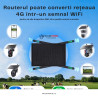 Router Wireless 4G SecureHomes, Suport Cartela SIM, cu Panou Solar 20W, Baterie 20100mAh, Acoperire 50m
