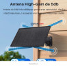 Router Wireless 4G SecureHomes, Suport Cartela SIM, cu Panou Solar 20W, Baterie 20100mAh, Acoperire 50m