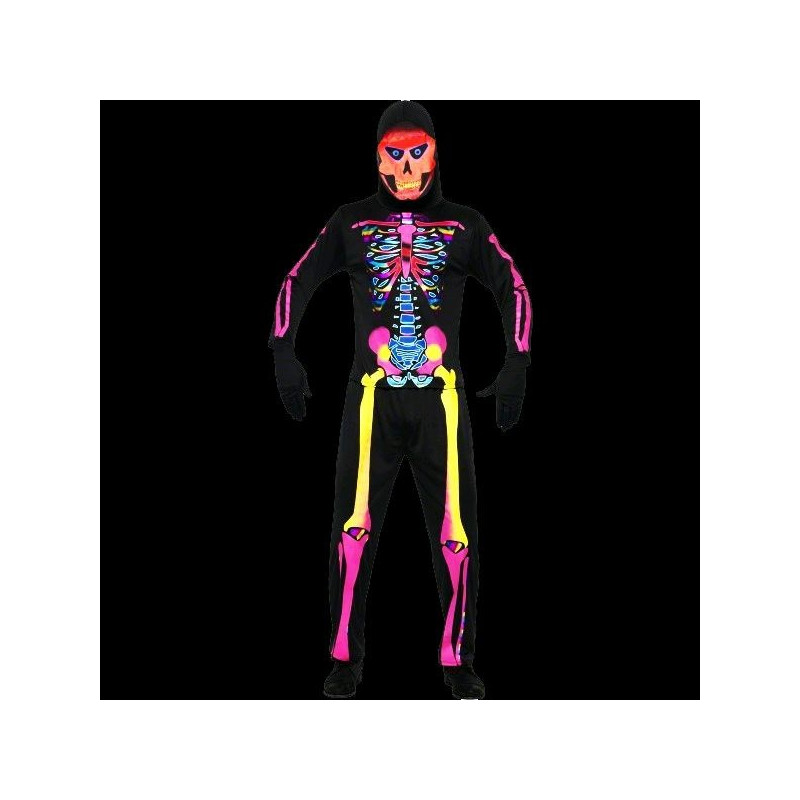 Costum schelet Neon reactiv
