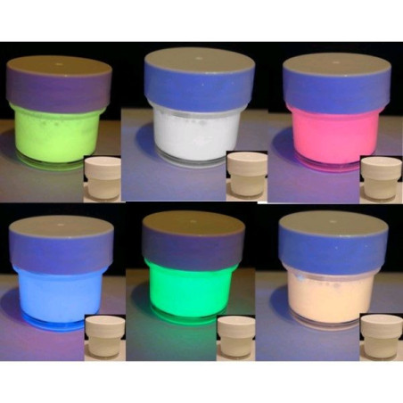 Set 6 culori vopsea UV fluorescenta invizibila