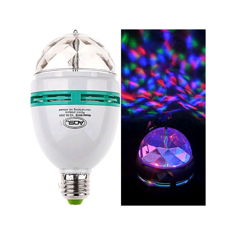 Bec proiector multicolor rotativ