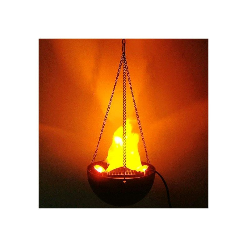 Lampa cu flacari false suspendata
