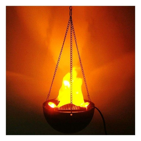 Lampa cu flacari false suspendata