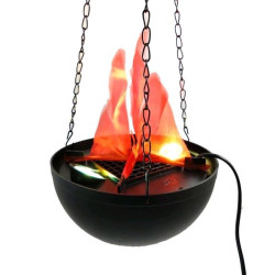 Lampa cu flacari false suspendata
