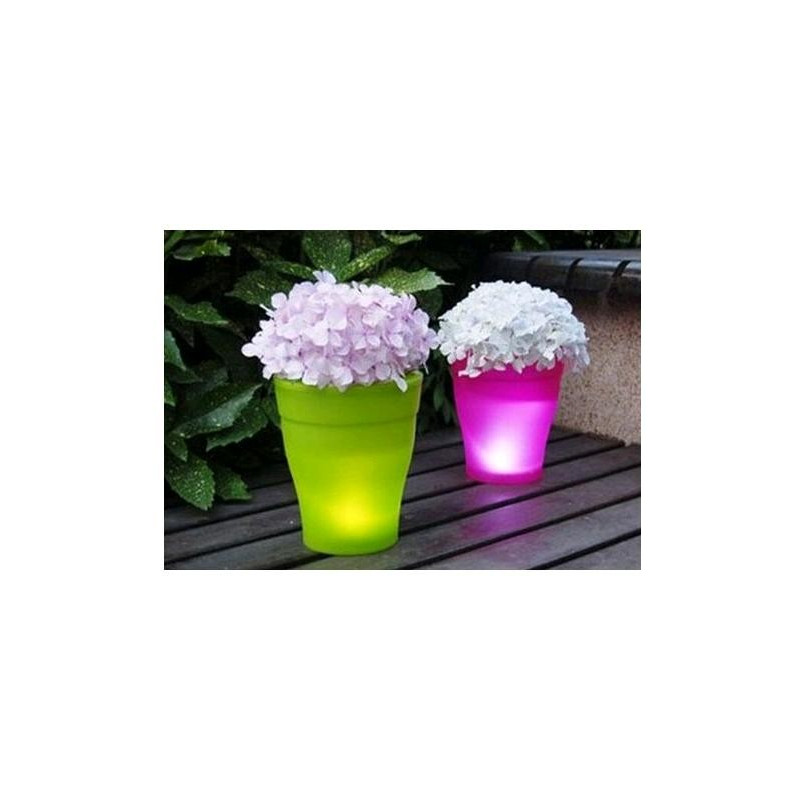 Ghiveci de flori luminos colorat