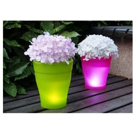 Ghiveci de flori luminos colorat