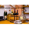 Cutie piele pentru 2 sticle vin si set poker
