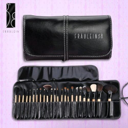 Set Profesional cu 24 Pensule pentru Machiaj 