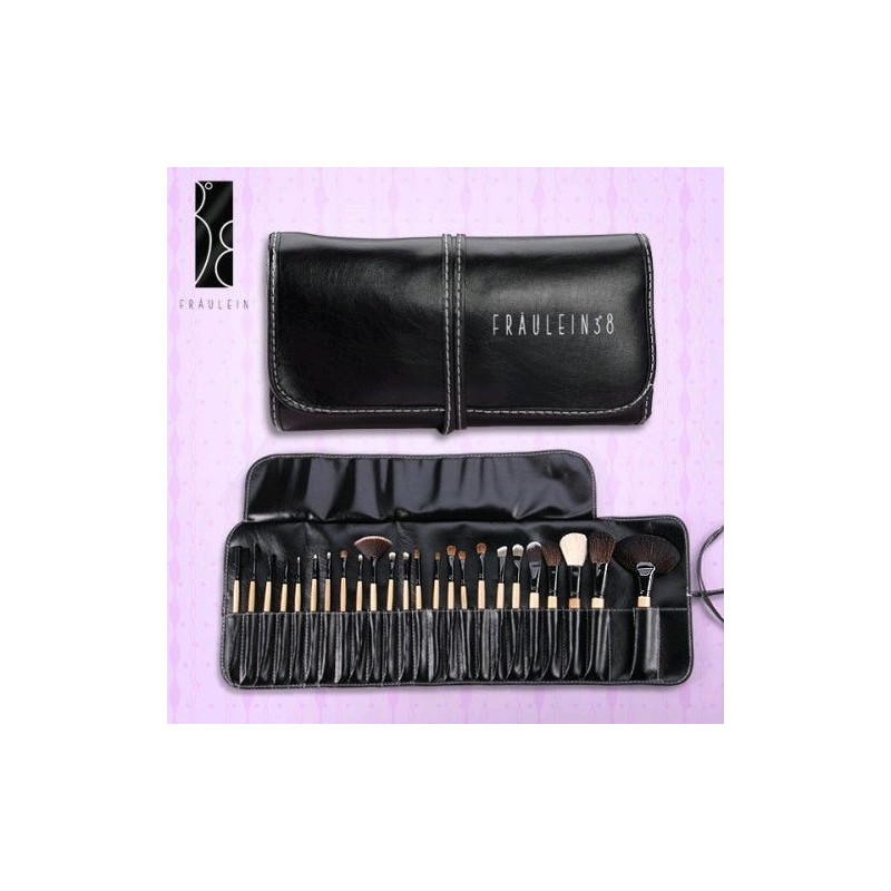 Set Profesional cu 24 Pensule pentru Machiaj 