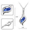 Set bijuterii cu cristale Swarovski Angel