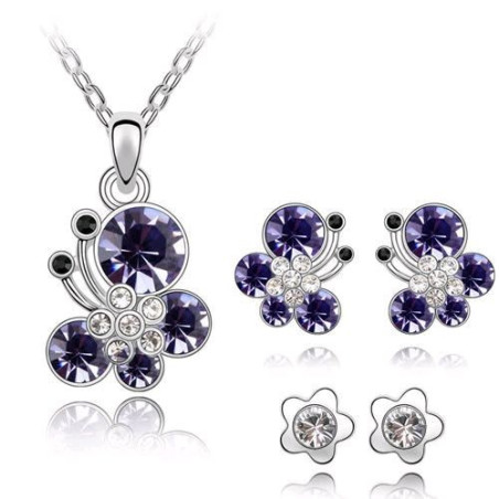 Set Bijuterii cu cristale Swarovski Butterfly