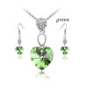 Set Swarovsky Green Love
