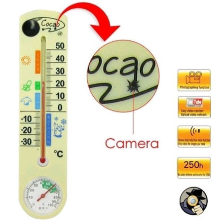 Termometru cu camera video ascunsa spy
