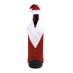  Costum Mos Craciun pentru sticla de vin