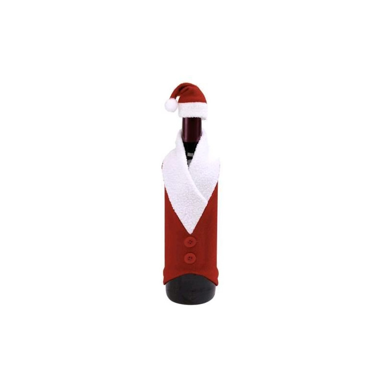  Costum Mos Craciun pentru sticla de vin